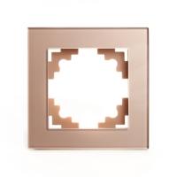 Рамка 1 пост STEKKER Катрин шампань GFR00-7001-02
