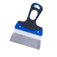 Шпатель фасадный 150мм нержавеющая сталь, двухкомп.ручка, Россия T4P