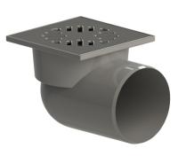 Трап горизонтальный (косой)110 с сухим затвором