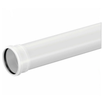 Труба 110 - 3м (толщ. 3,4мм) РР Политэк БЕЛАЯ