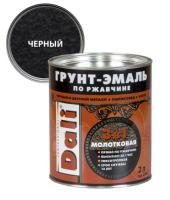 Грунт-эмаль по ржавчине /молотковая/ Черная 2л  DALI Рогнеда