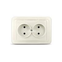 Розетка  2-м. СП  ВАЛЕРИ  16А слон.кость (Б-В0102)