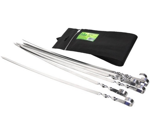 Набор шампуров (Плоский) 6х610 в чехле