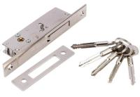 .Замок врезной Apecs 71-K-CR, цвет хром