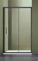 Душевое ограждение SANTREK AQUA Lea-DF-1400-G-Matt Black 1400*1850 стек.ГРЕЙП 5мм,проф. Черн.  