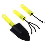 Набор садового инвентаря 21см (совок,рыхлитель,корнеудал.) с пл. ручкой INBLOOM