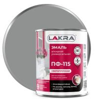 Эмаль ПФ-115 серый 1 кг.(Лакра)