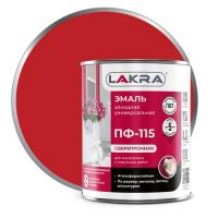Эмаль ПФ-115 красный 1 кг.(Лакра)