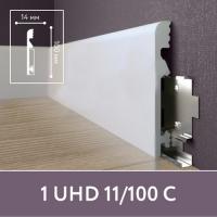 Плинтус UHD 11 100С Белый под покраску (2м)