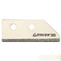 Лезвие сменное с карбидным напылением для скребка 33415 (2 шт)// STAYER PROFI