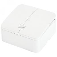 Выключатель 2-кл. ОП STEKKER София с индикат., 250В, 10А, IP20, белый, MSW10-21-01