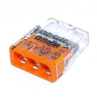 Клемма Wago 2273-243 3-проводная соед. клемма с пастой (уп. 6 шт.)