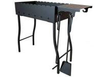 Мангал № 1 в сборе с совком и кочергой толщ. - 1,5 мм 600 600 340