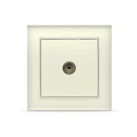 Розетка  TV 1-м. СП  БРИЛЛИАНТ  сл. кость