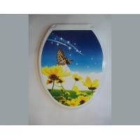 Сиденье для унитаза Универсал Декор  Бабочка на цветке