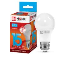 Лампа светодиодная LED-A60-VC 15Вт 230В Е27 4000К 1350Лм IN HOME