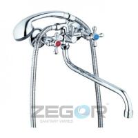 LML7-A605 См-ль для ванны с круглым пов.изливом, резиновая кранбукса (1 2), штоковое переключение