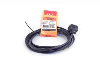 Сетевой шнур 3м с вилкой c з/к черн. ПВС 3*0,75 (LUX V3)