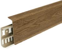 Плинтус ДЕКОНИКА 0211 Дуб рустик с сил. краем и каб. каналом 2,2м