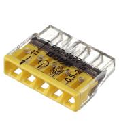 Клемма Wago 2273-245 5-проводная соед. клемма для распредел. коробок с пастой (уп. 6 шт)