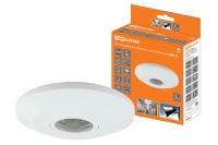 Датчик движения  потолочный ДДП-05 2000Вт, 10-900с, 6м , 3+Лк, 120(сбоку)+360(сверху)гр IP20, TDM