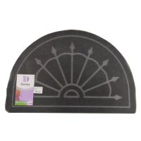 .Коврик придверный грязезащитный 0,4 0,6 м  Копья  Темно-серый