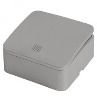 Выключатель 1-кл. ОП STEKKER София с индик., 250В, 10А, IP20, серебро, MSW10-11-20-03