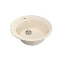 Мойка ML-GM11 круглая, бежевая (328), 500мм (глуб. чаши 180)