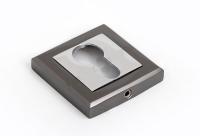 Накладка на цилиндр Revolution BN CP ЕТ черный никель хром (квадро)(10 100) PALLADIUM