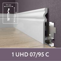 Плинтус ТМ Unica 1 UHD07 95 белый L 2,4м