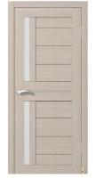 Дверь межкомнатная ИНТЕРНА NIKI 1 600 2000 ПВХ дуб светлый стекло матовое