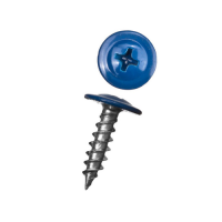 Саморез прессшайба острый 4,2 25мм RAL5005 синий