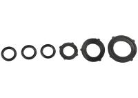 Набор резиновых прокладок GRINDA из ударопрочной пластмассыдля переходников 3шт, для адаптеров 3шт