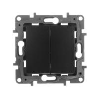 Выключатель 2кл СП ETIKA антрацит 672612