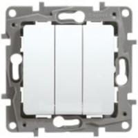 Выключатель 3кл СП ETIKA белый 10 АХ - 250 В 672213