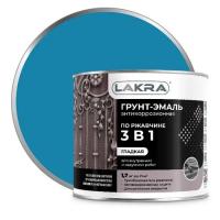 Грунт-эмаль 3 в1 голубая 1,7кг ЛАКРА