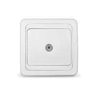 Розетка 1-м. ТV СП "ВАЛЕРИ" белая (В0027)