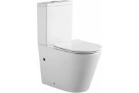 Унитаз-компакт безободковый  ВЕГА  тонкое сиденье с микролифтом AQUATEK