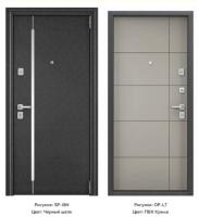 Дверь входная метал. "TOREX" SUPER OMEGA PRO MP 860*2050 R(Ч.шелк.SP-18N/ПВХ Крема,ОP-L7)