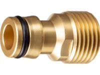 Адаптер латунный, 1/2", внешняя резьба, штуцерный // GRINDA PROLine BE-12