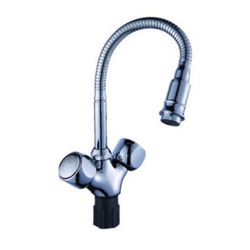 Смеситель для кухни ОЛИМП 1 2  м к на гайке с гибким изливом ОС0470