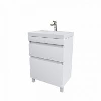 Тумба напольная ZODIAK 60 с умывальником белая, ZOD6CBFi95K