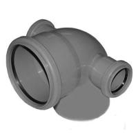 Отвод 87  - 110 РР с отводом на 50 левый-правый РР