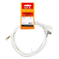 Сетевой шнур 5м с вилкой c з/к белый ПВС 3*0,75 (LUX V3)
