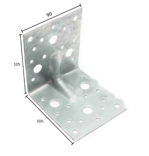 Крепежный уголок усиленный KUU 105 105 90 2,0