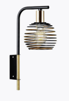 ,Бра 11152/1wBK BK+GD