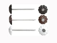 VIP Гвозди обойные с дек. головкой (св.-коричневые)  (100-75)