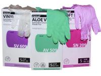 Перчатки MANUAL XN809 смотр.нитрил. L (бирюзовые)