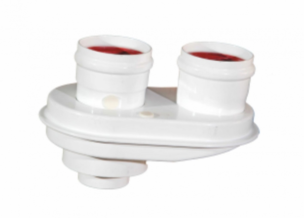 Адаптер для раздельной системы м/м 60/100 на 80/80 универсальный