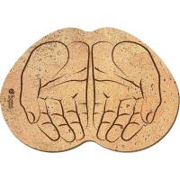 Коврик пробковый 43 30см  Ладони  для бани и сауны  Банные штучки